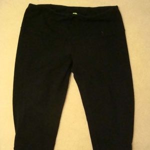 Eco Malibu zip cropped leggings Black sz SMALL